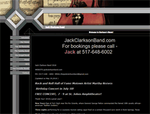 Tablet Screenshot of jackclarksonband.com